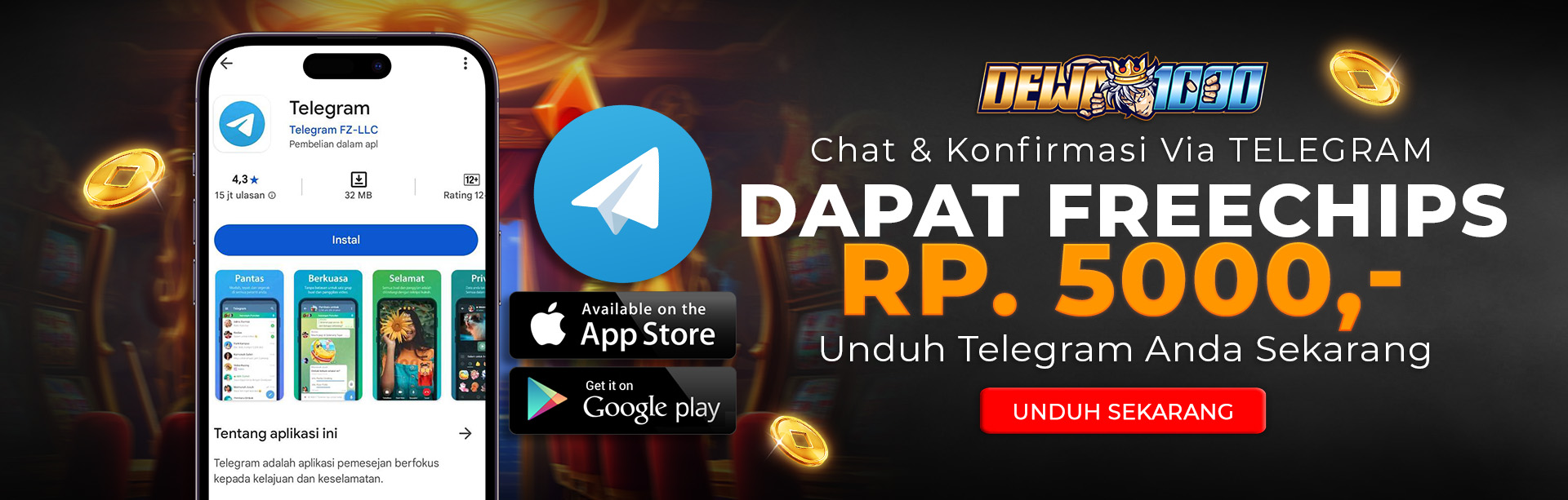 BONUS DOWNLOAD TELEGRAM